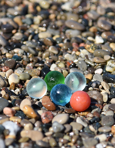 Beach Glass On Lake Michigan's South Shore