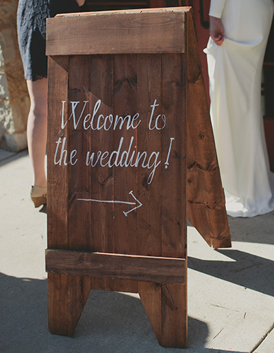 Spring Wedding Schlitz Audubon Sign
