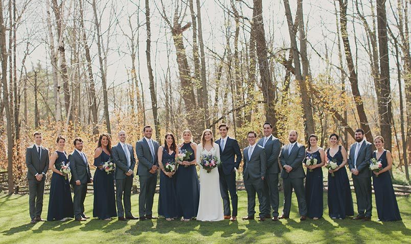 Spring Wedding Schlitz Audubon Bridal Party